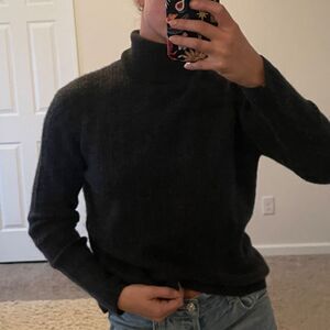 Vintage 90s Pursuits, Ltd. Mini Cable Ribbed Knit Cashmere Turtleneck‎ Sweater